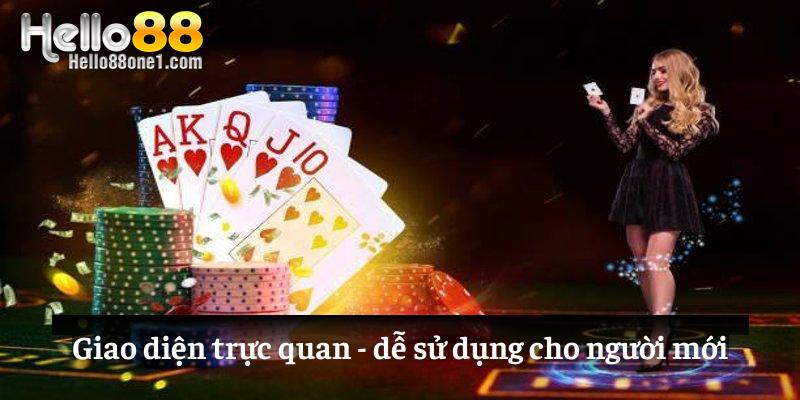 Giao diện được thiết kế 1 cách trực quan